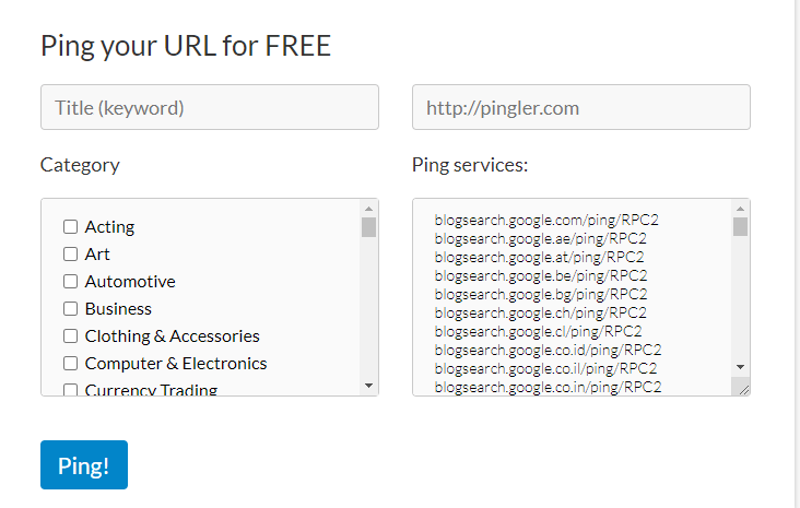 Pingler images