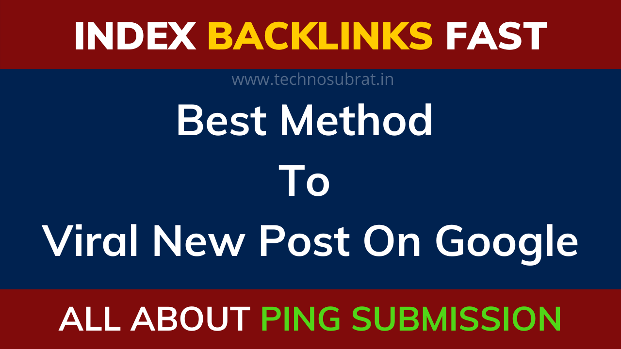 Top 5 Working Ping Submission Site