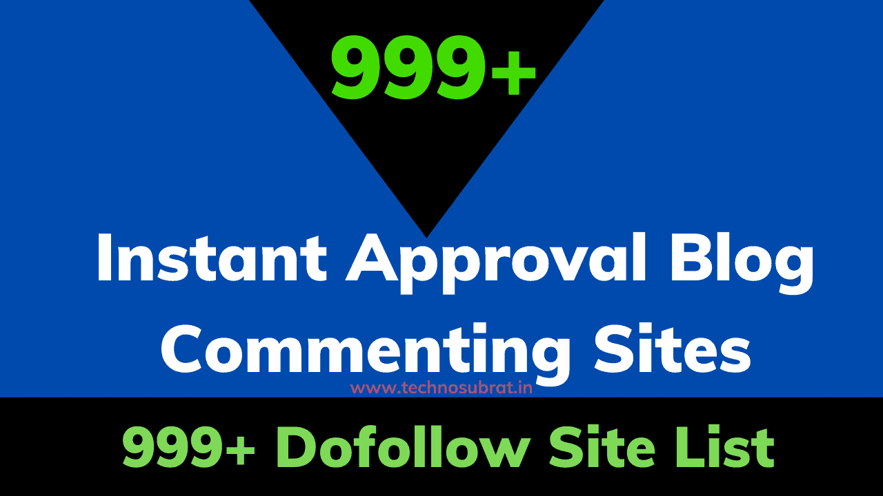 Instant Approval Blog Commenting Sites